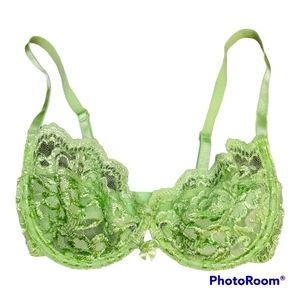 Lime Victoria Secret Y2K Lace Bra